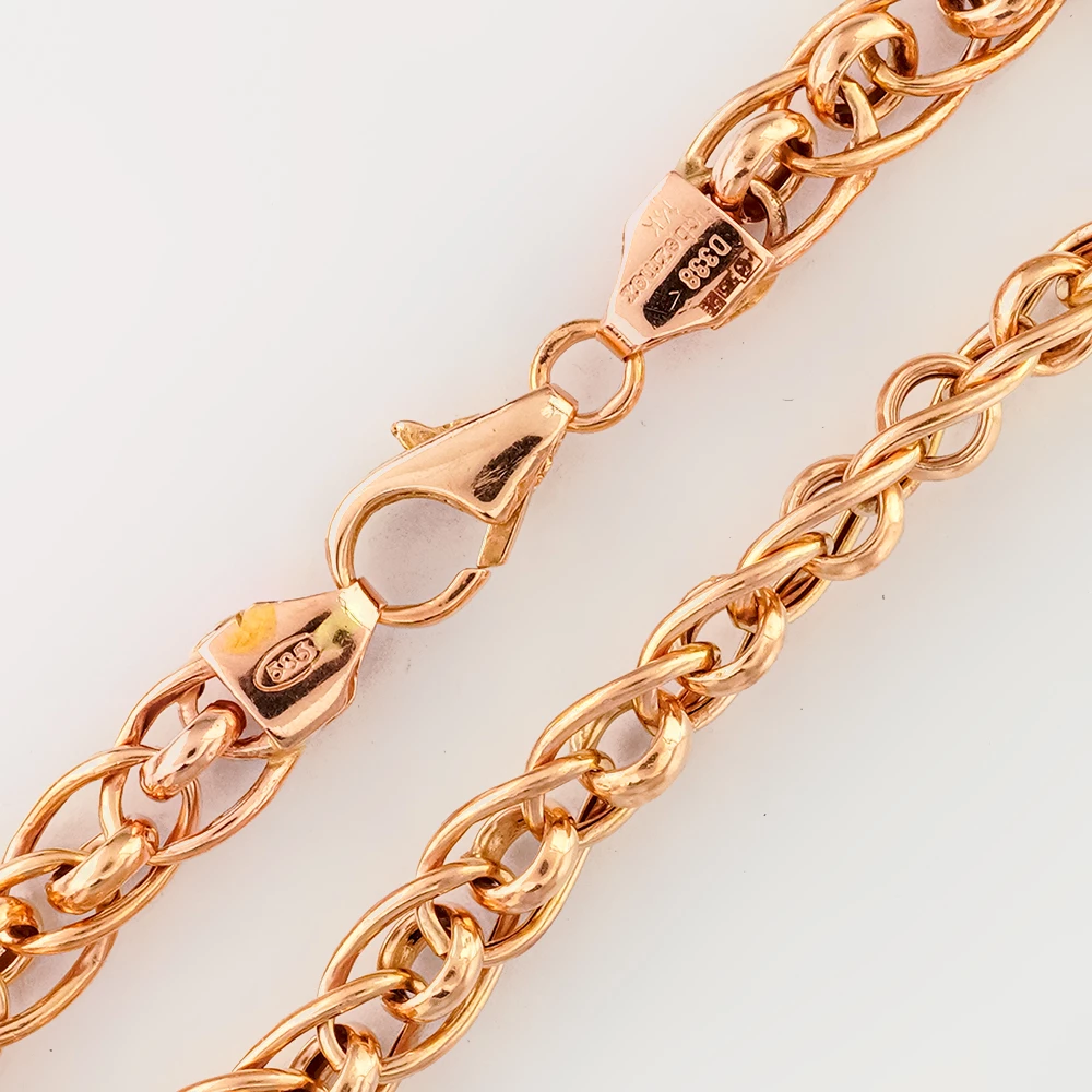 Браслет из красного золота 585 пробы