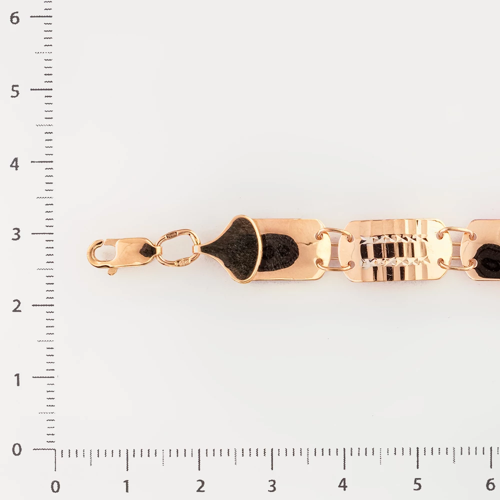 Браслет из красного золота 585 пробы