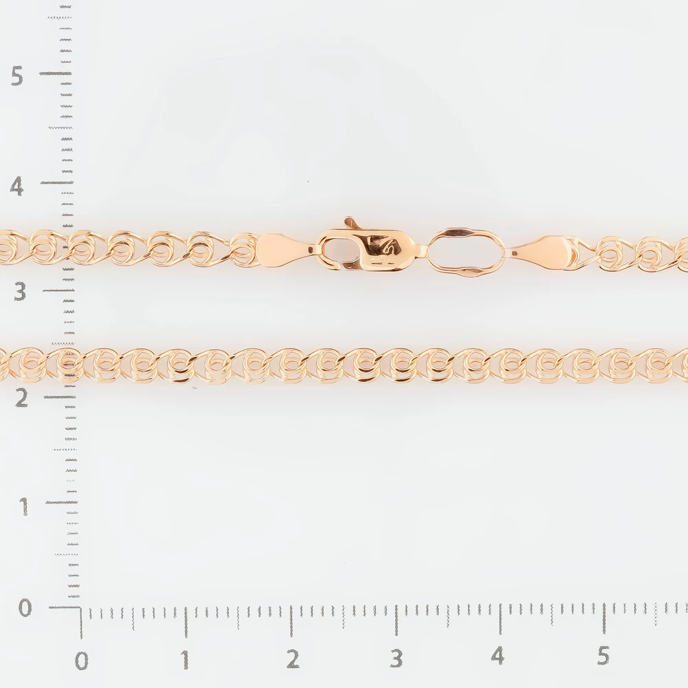 Браслет из красного золота 585 пробы