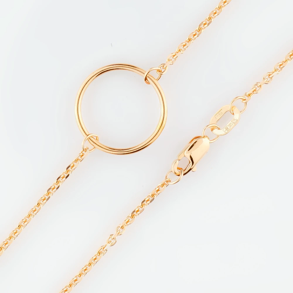 Браслет из красного золота 585 пробы