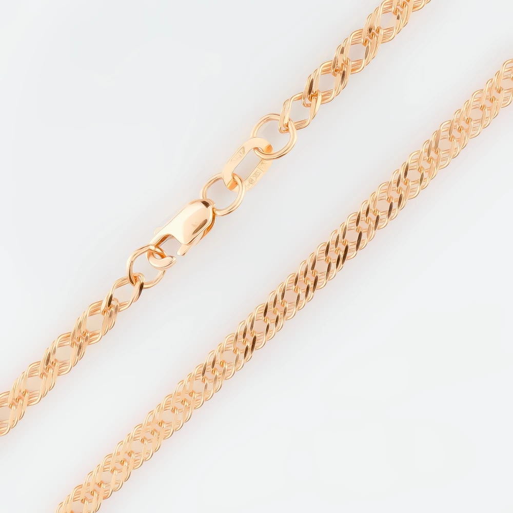 Браслет из красного золота 585 пробы