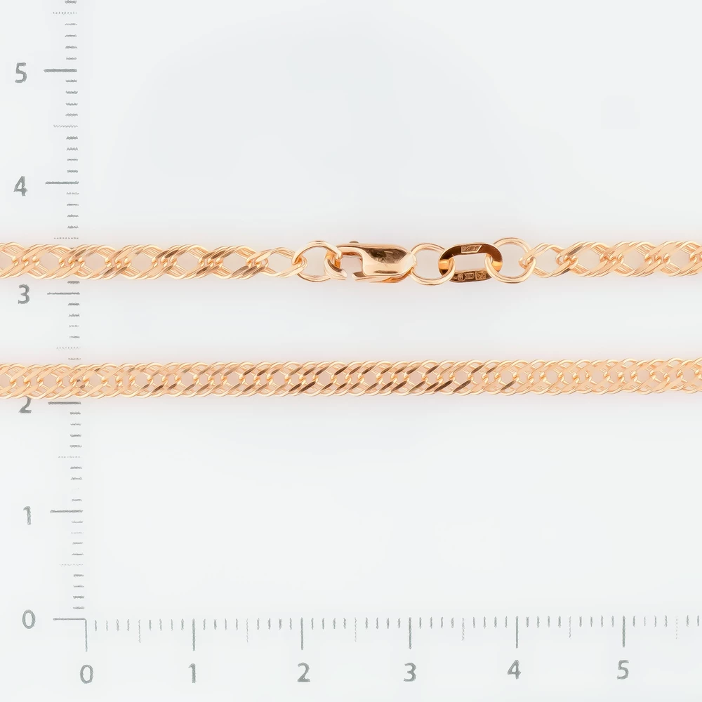 Браслет из красного золота 585 пробы