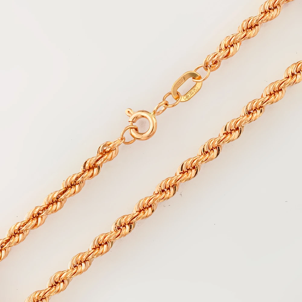 Браслет из красного золота 585 пробы