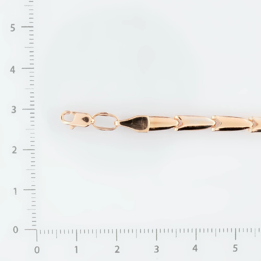 Браслет из красного золота 585 пробы