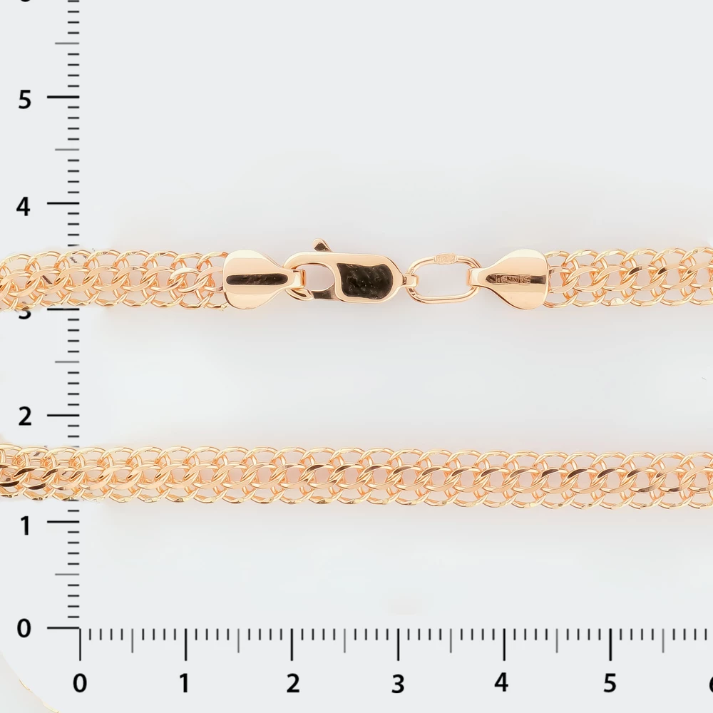 Браслет из красного золота 585 пробы