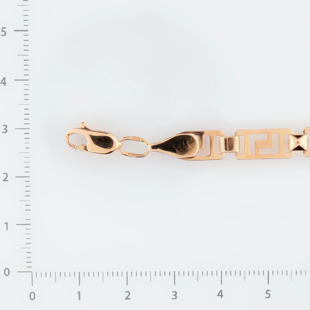 Браслет из красного золота 585 пробы