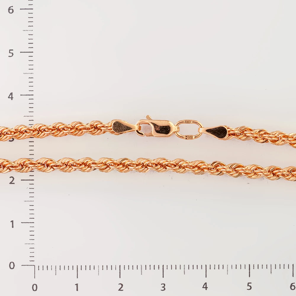 Браслет из красного золота 585 пробы