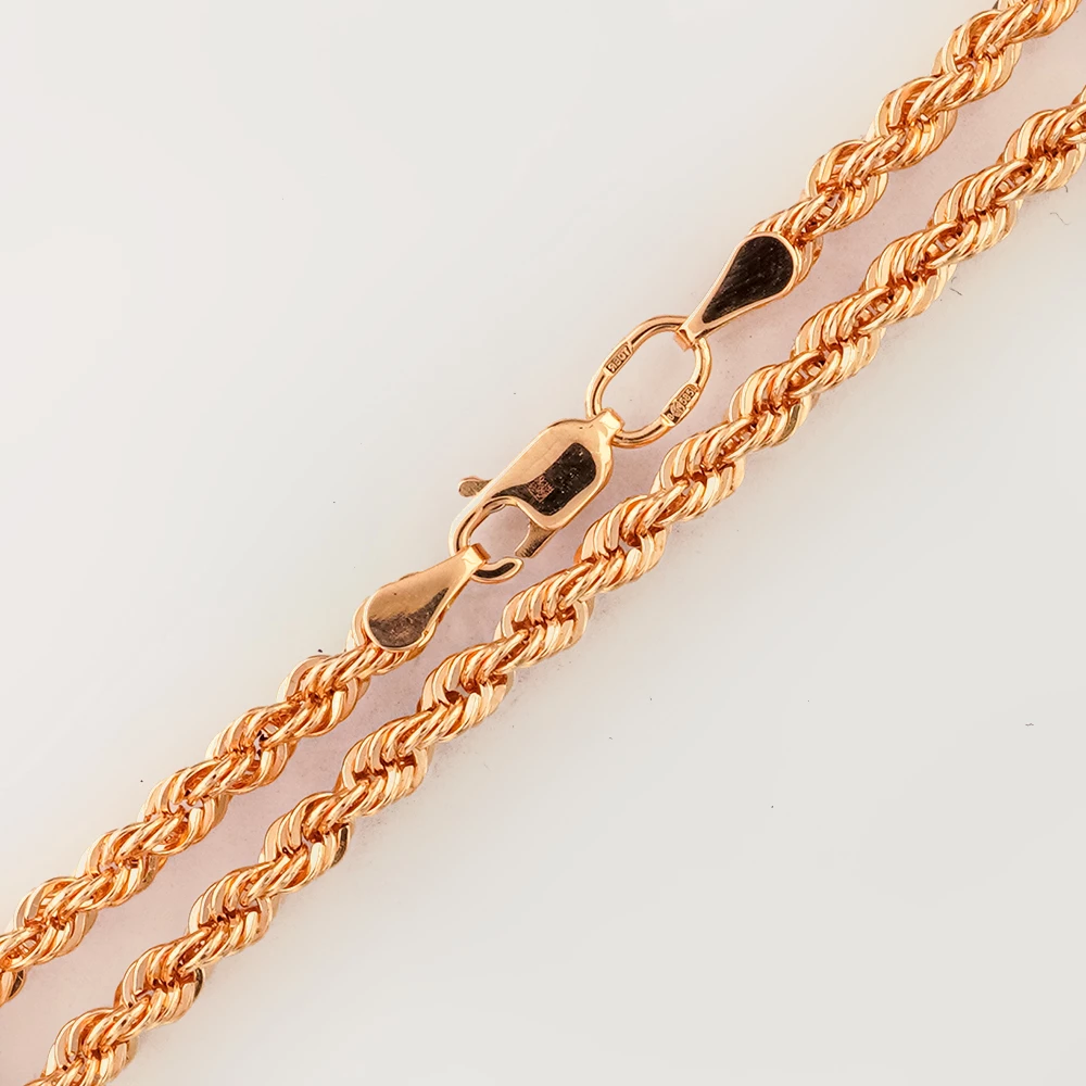 Браслет из красного золота 585 пробы