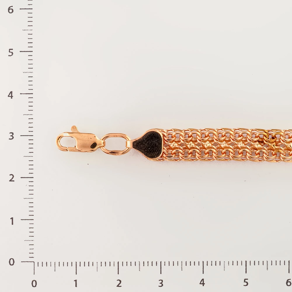 Браслет из красного золота 585 пробы