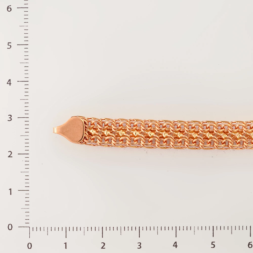 Браслет из красного золота 585 пробы