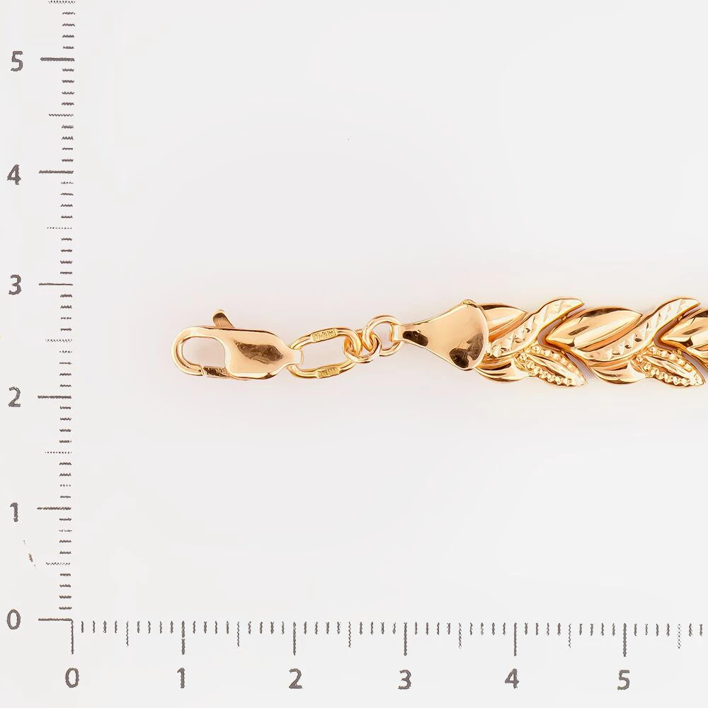 Браслет из красного золота 585 пробы