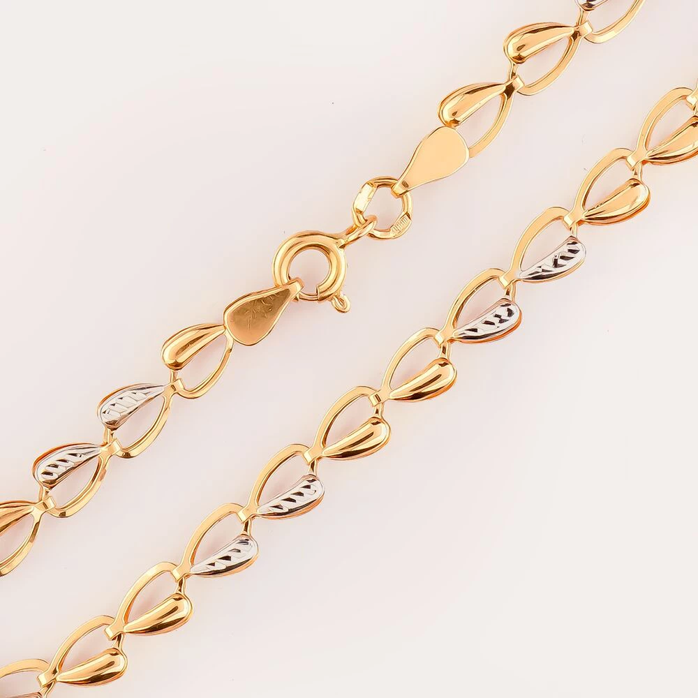 Браслет из красного золота 585 пробы