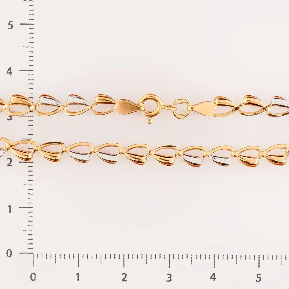 Браслет из красного золота 585 пробы