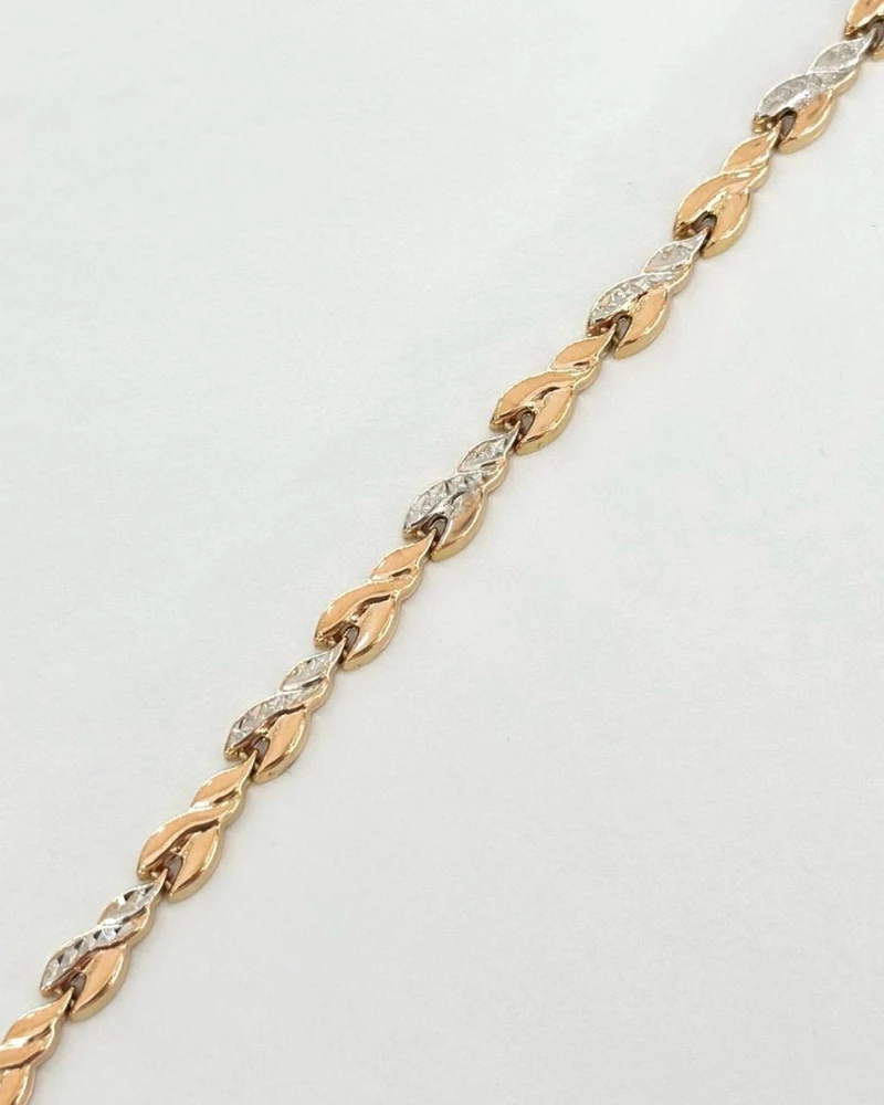 Браслет из красного золота 585 пробы