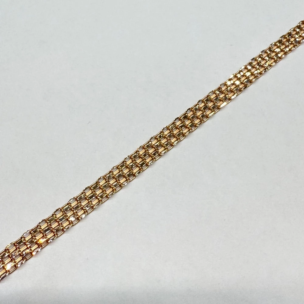 Браслет из красного золота 585 пробы