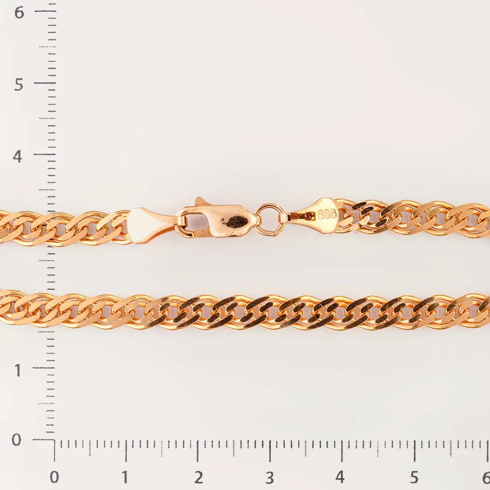 Браслет из красного золота 585 пробы