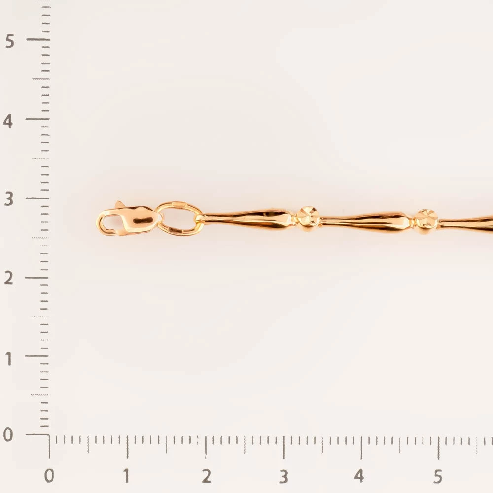 Браслет из красного золота 585 пробы