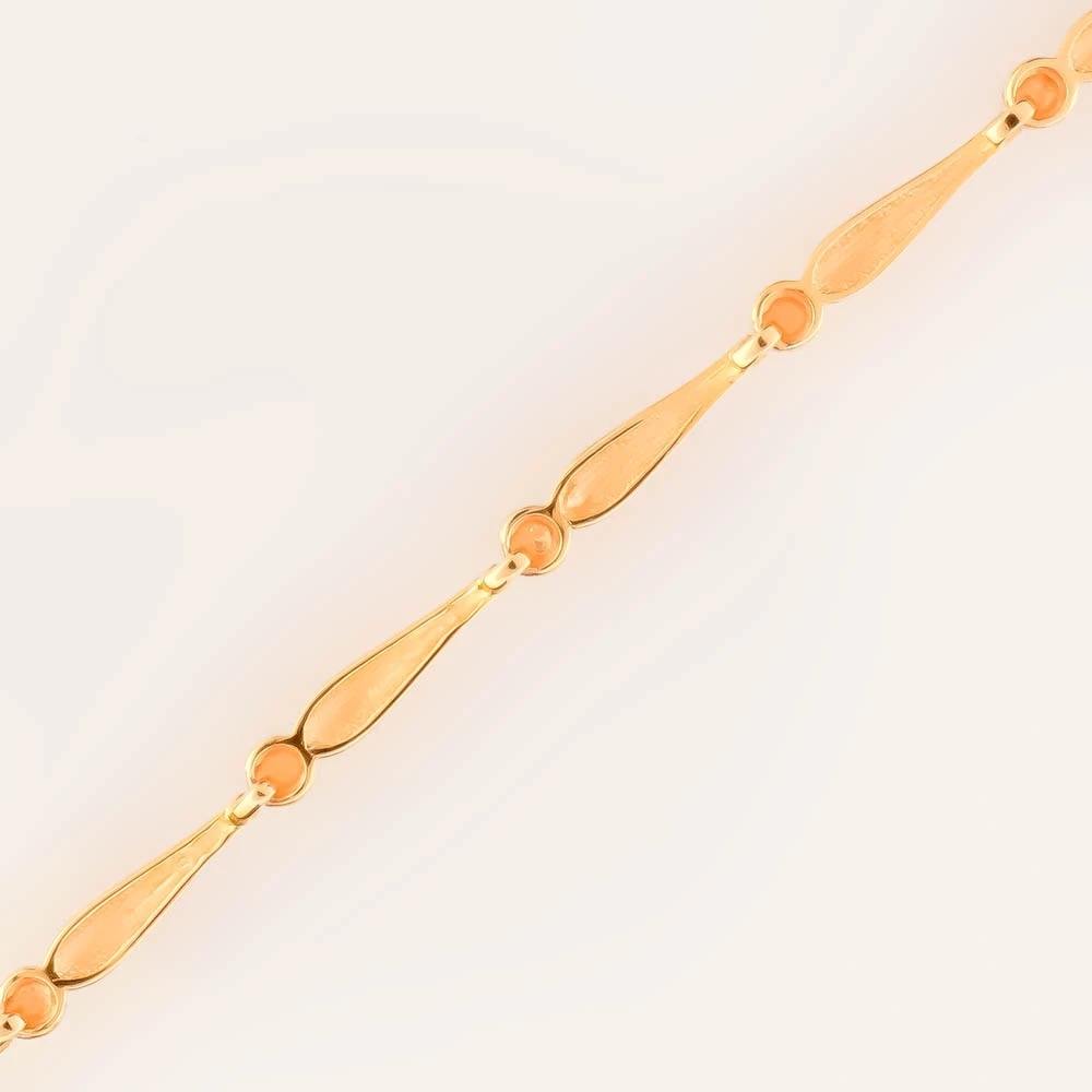 Браслет из красного золота 585 пробы