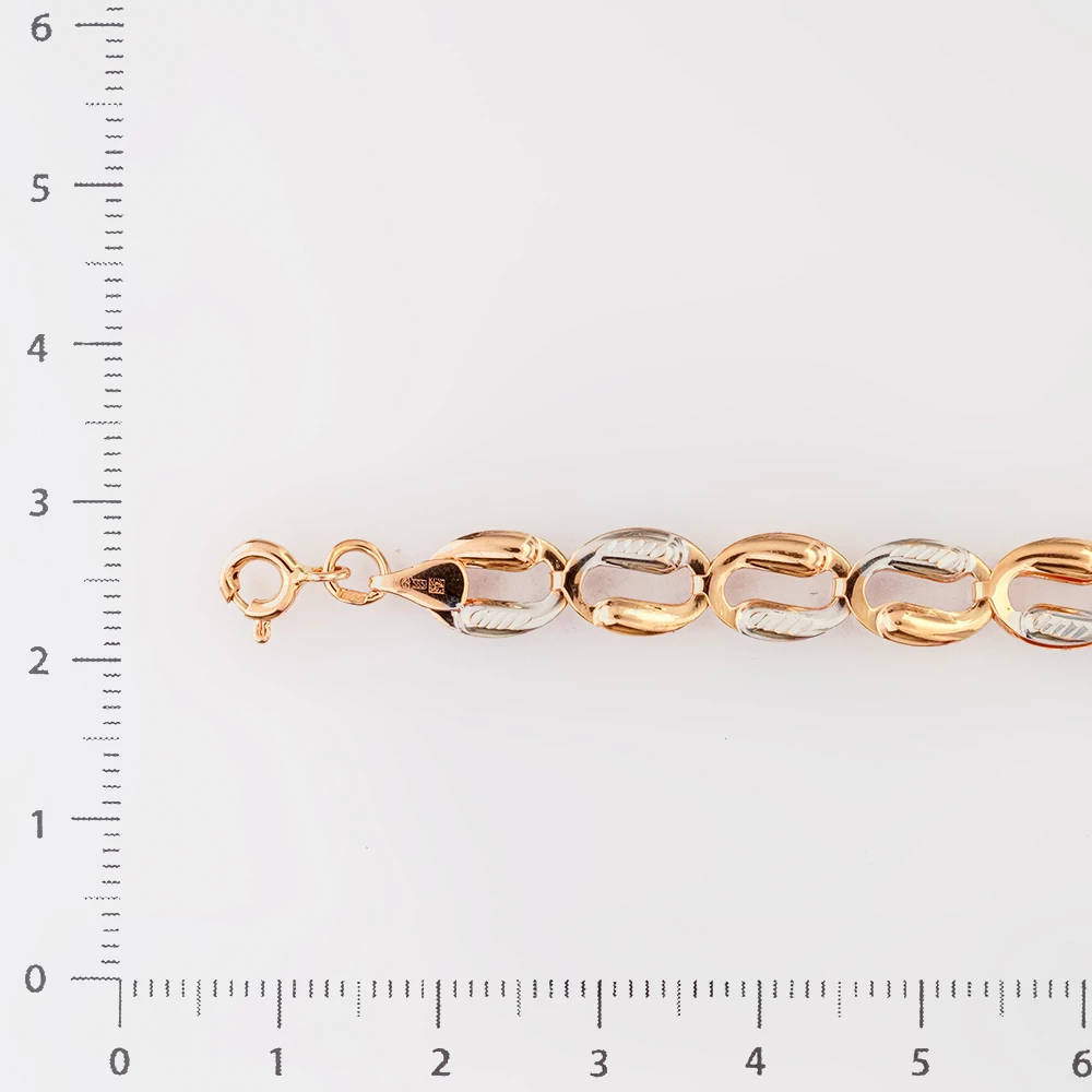 Браслет из красного золота 585 пробы