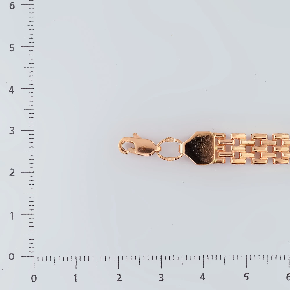 Браслет из красного золота 585 пробы