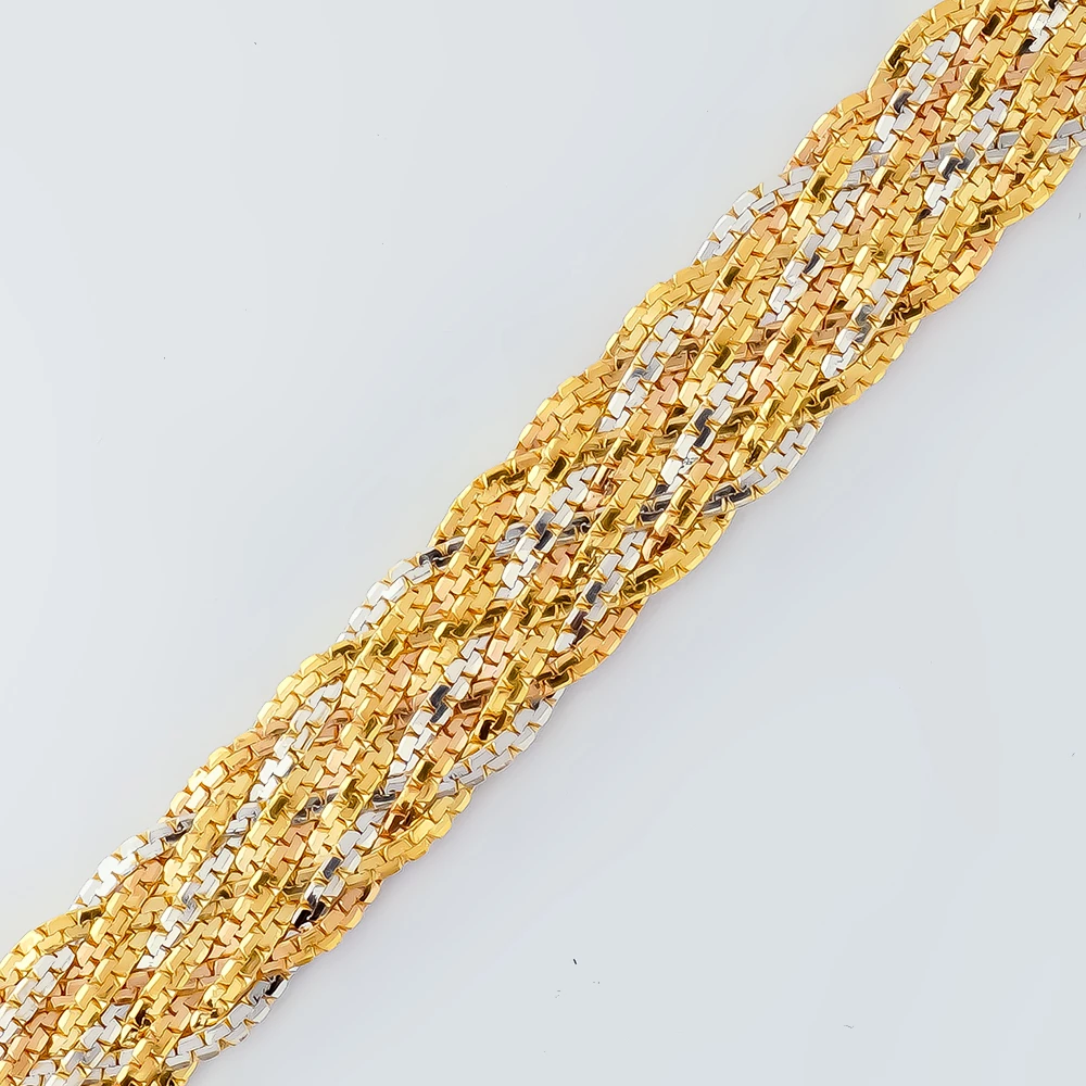 Браслет из желтого золота 750 пробы