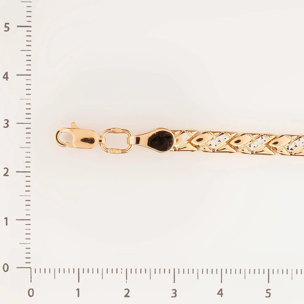 Браслет из красного золота 585 пробы