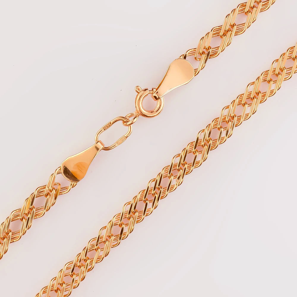 Браслет из красного золота 585 пробы