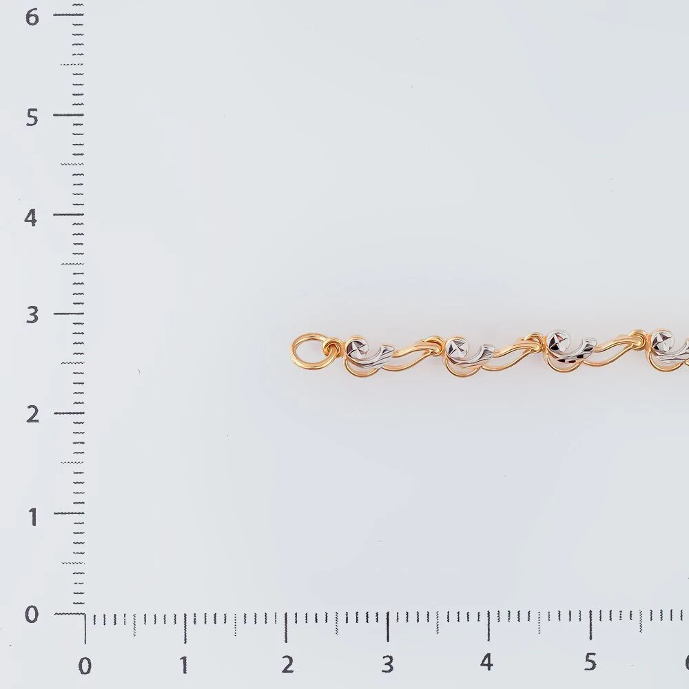 Браслет из красного золота 585 пробы