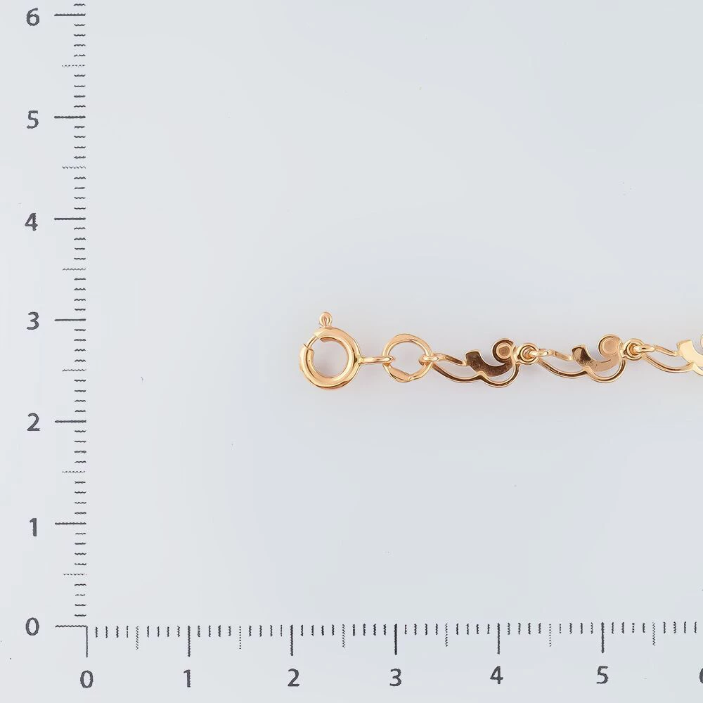 Браслет из красного золота 585 пробы