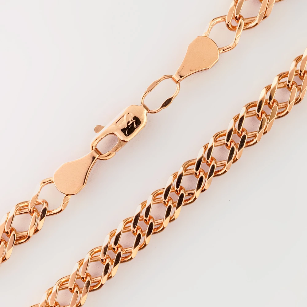 Браслет из красного золота 585 пробы