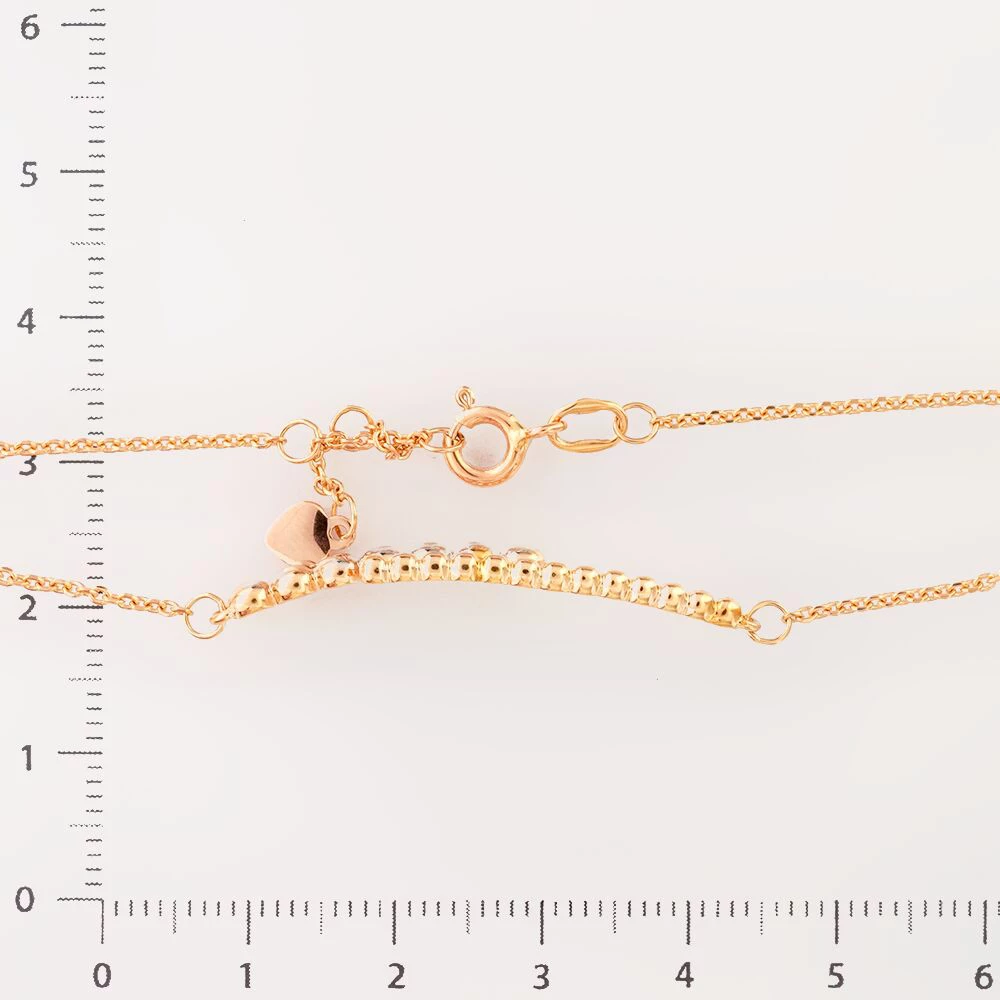 Браслет из красного золота 585 пробы