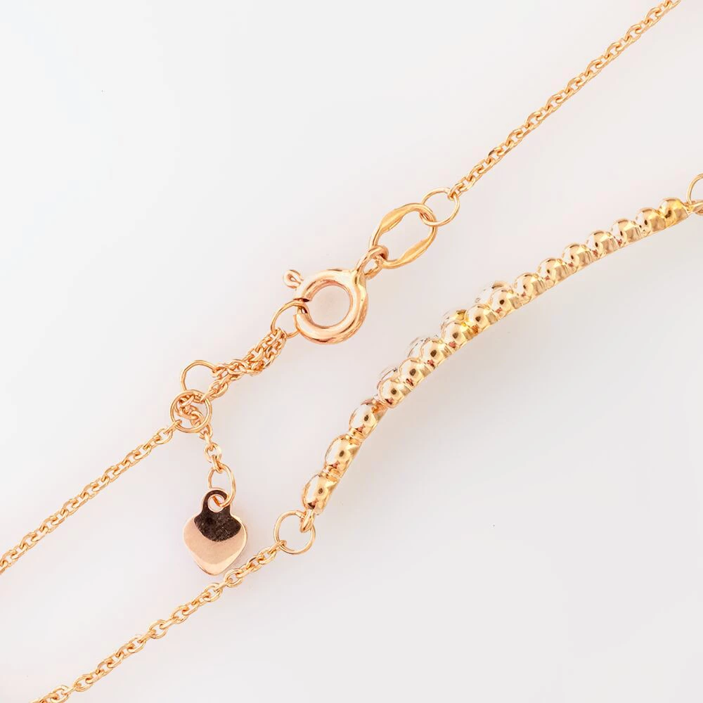 Браслет из красного золота 585 пробы