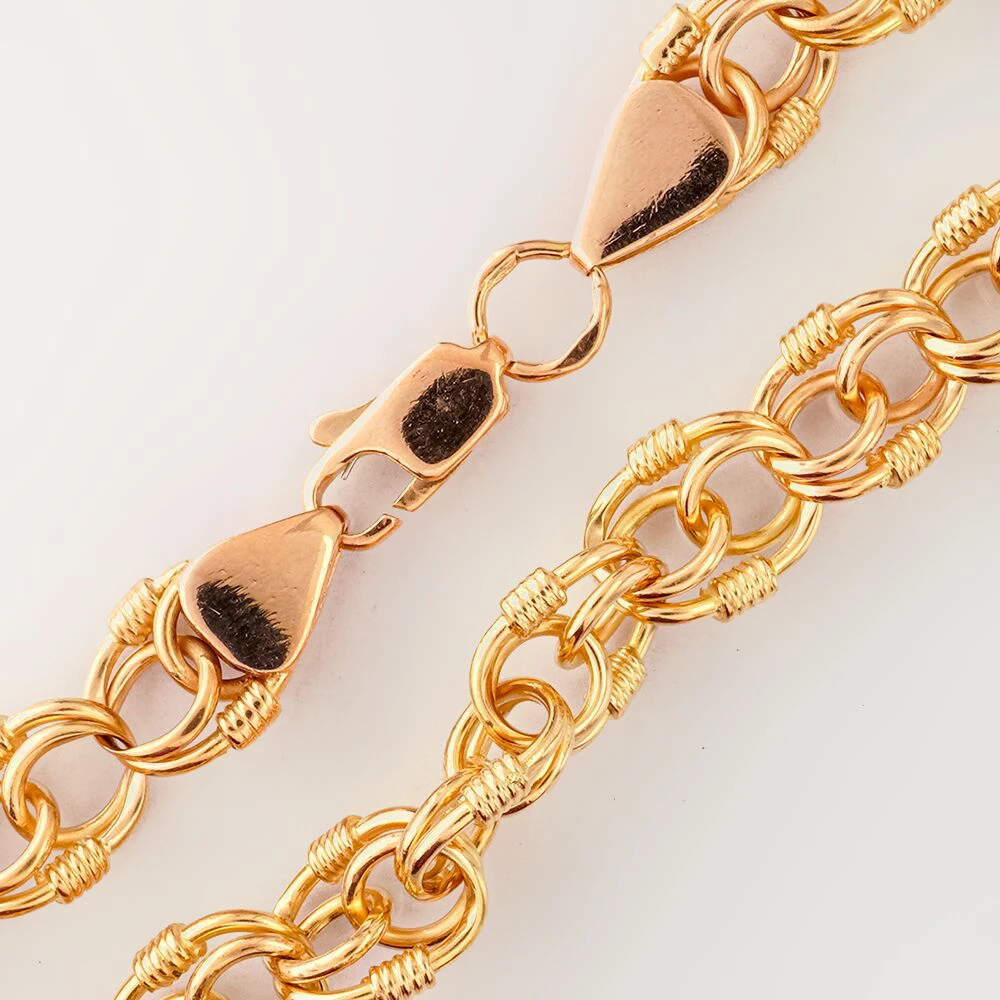 Браслет из красного золота 585 пробы