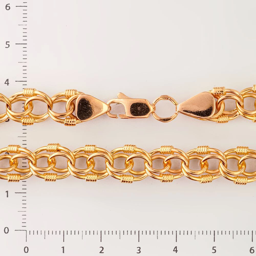 Браслет из красного золота 585 пробы