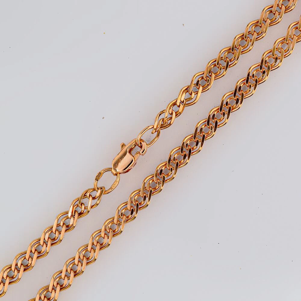 Браслет из красного золота 585 пробы