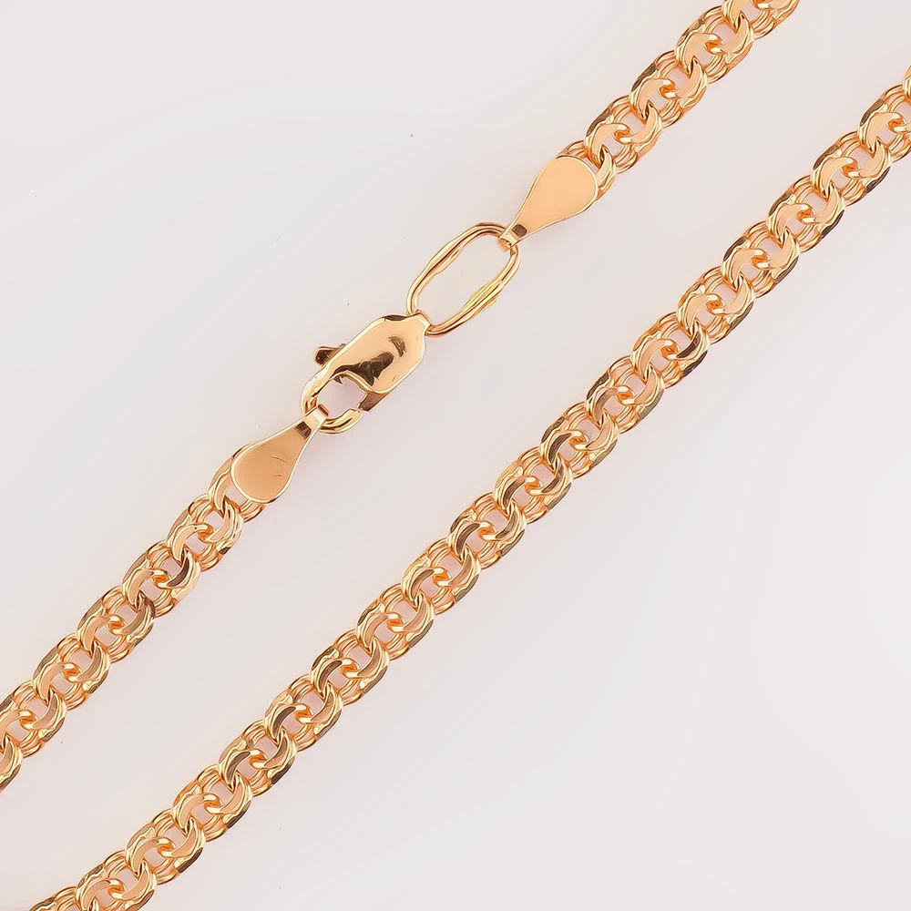 Браслет из красного золота 585 пробы