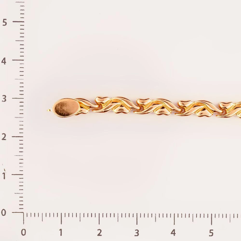 Браслет из красного золота 585 пробы