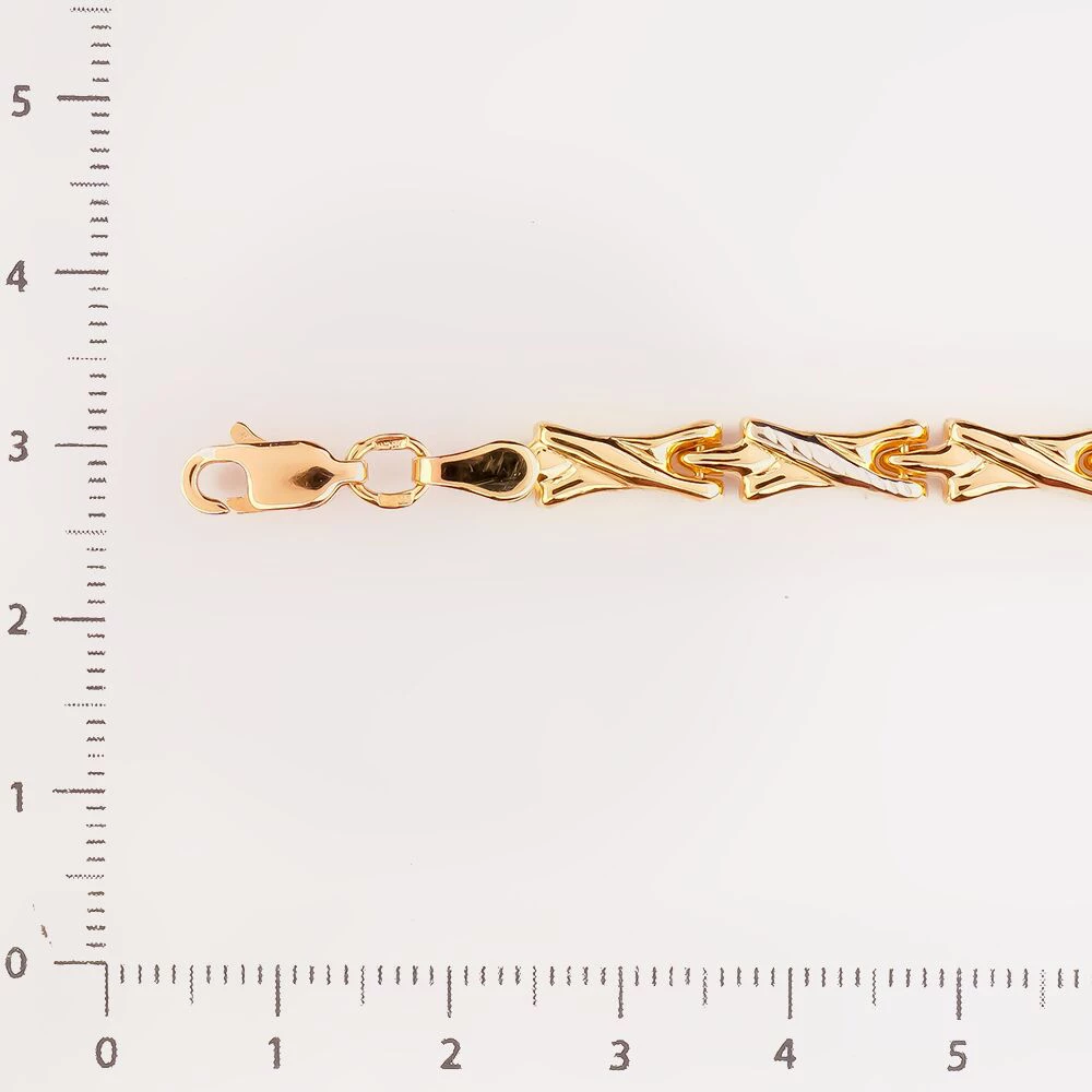 Браслет из красного золота 585 пробы