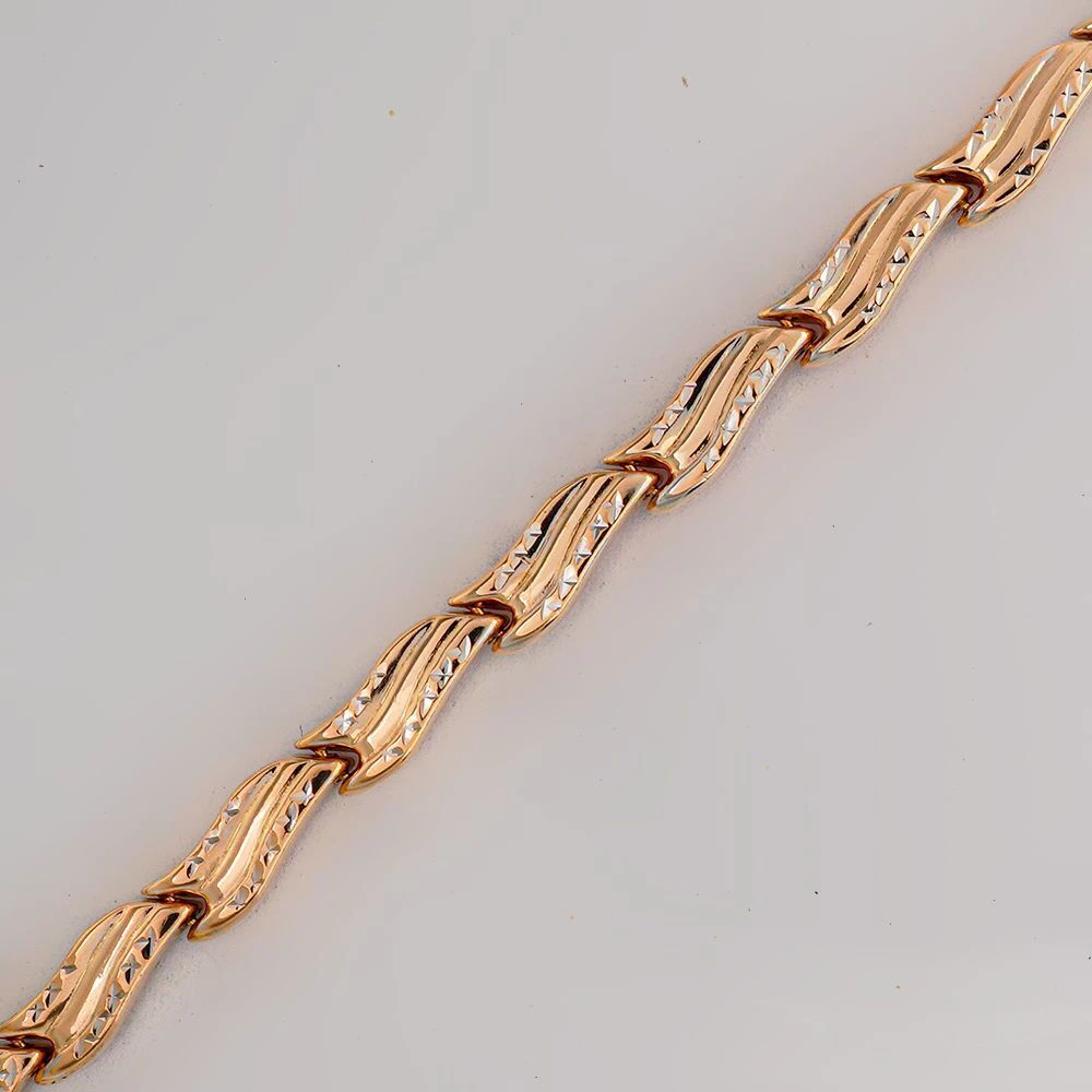 Браслет из красного золота 585 пробы