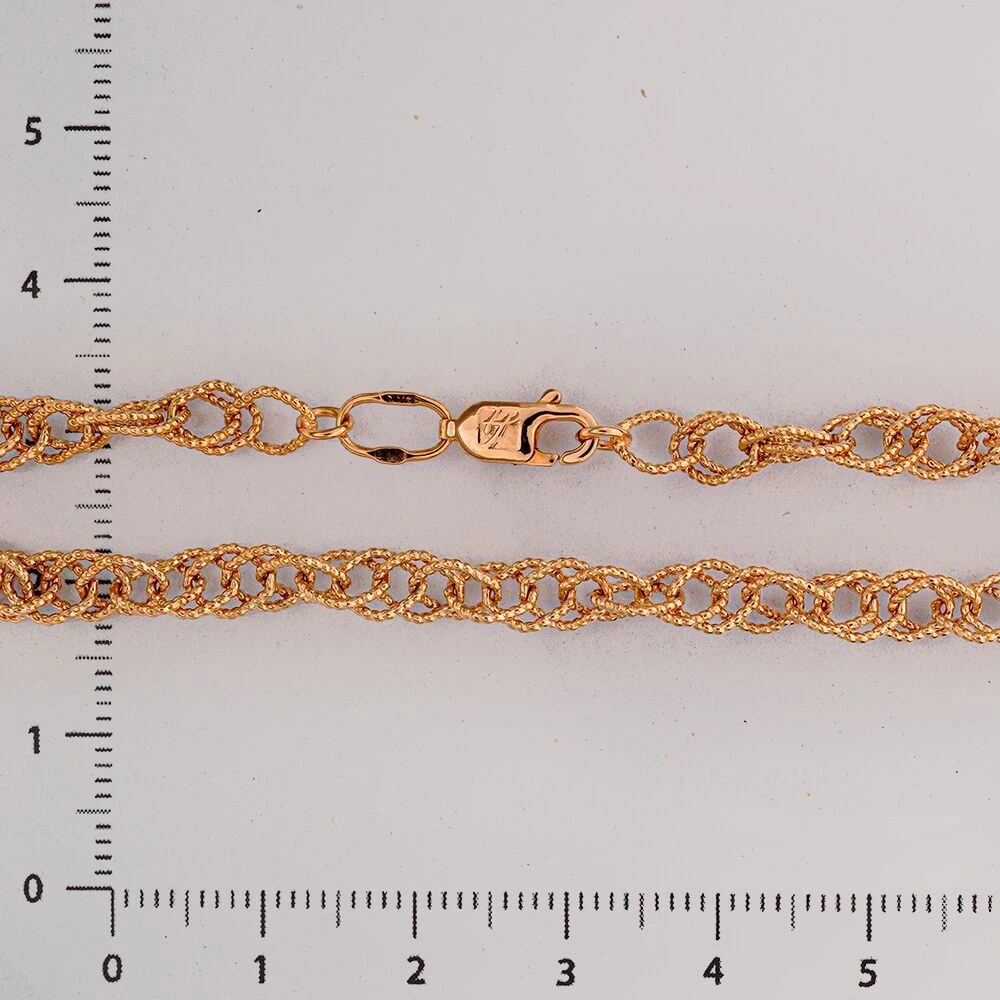 Браслет из красного золота 585 пробы