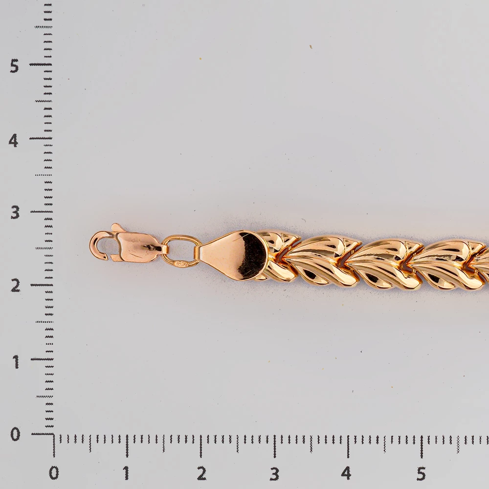 Браслет из красного золота 585 пробы