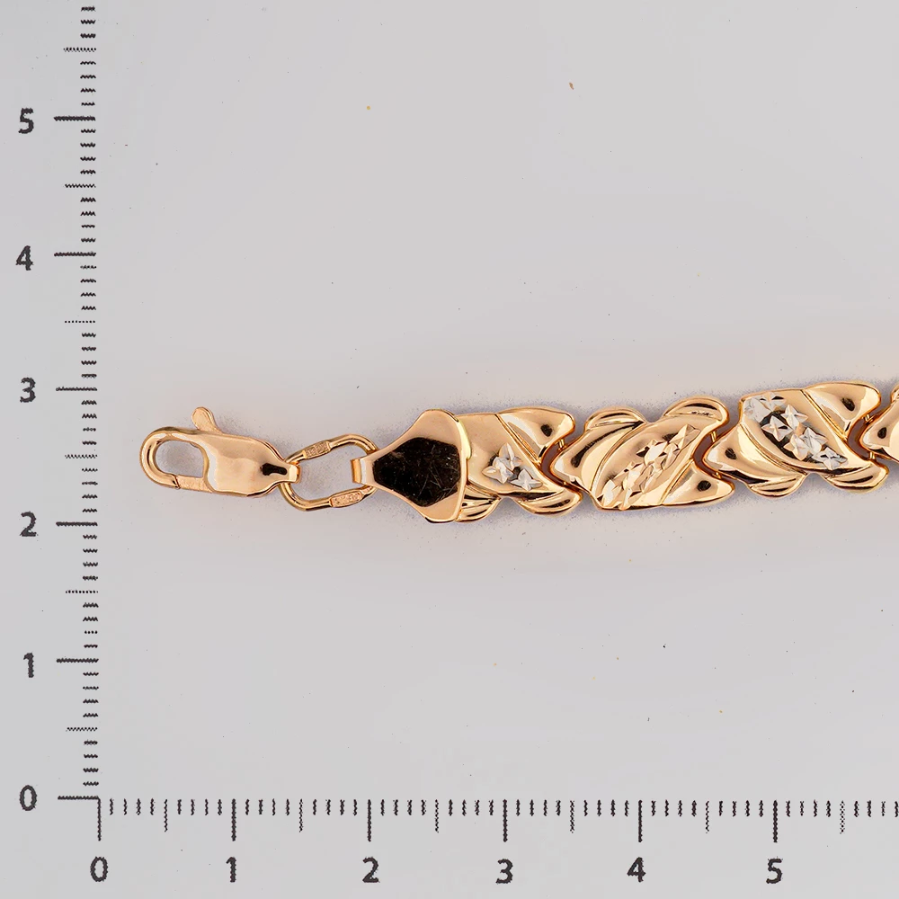 Браслет из красного золота 585 пробы