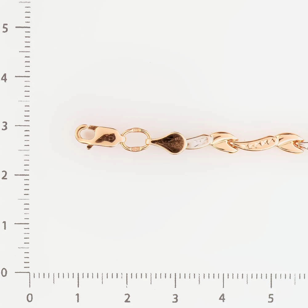 Браслет из красного золота 585 пробы