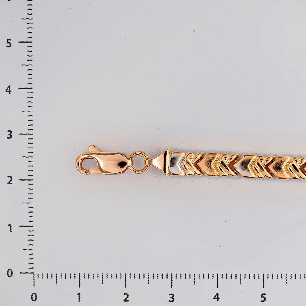 Браслет из красного золота 585 пробы