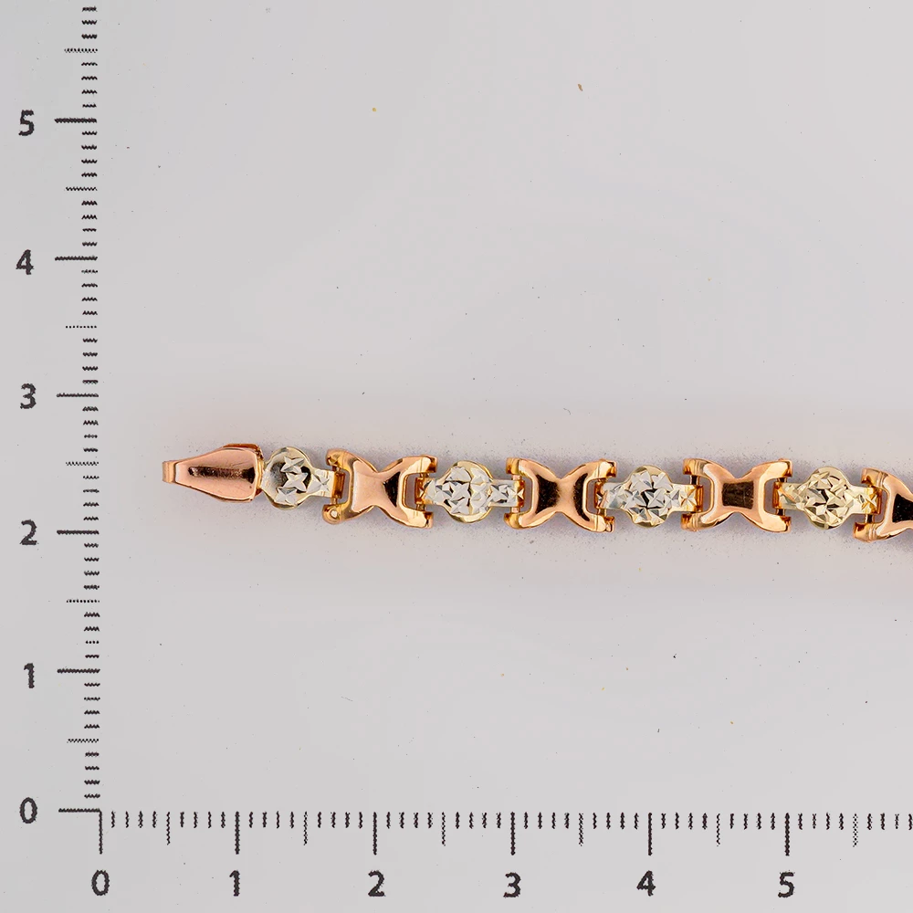 Браслет из красного золота 585 пробы