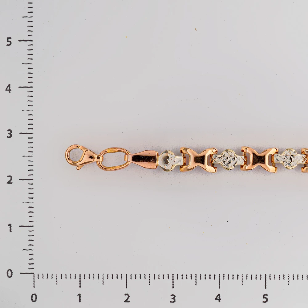 Браслет из красного золота 585 пробы