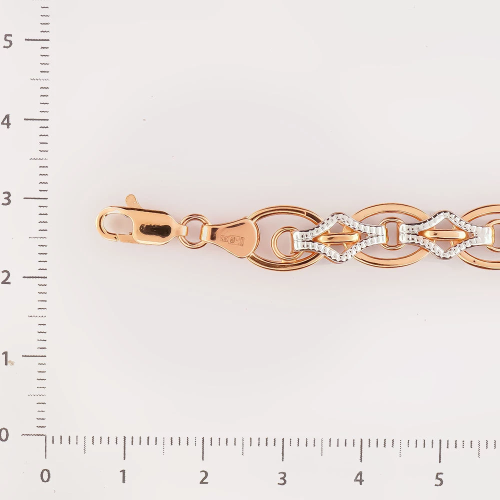 Браслет из красного золота 585 пробы