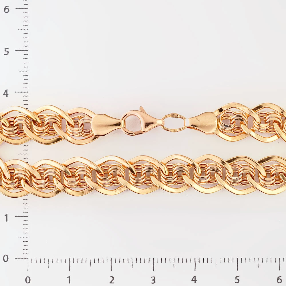 Браслет из красного золота 585 пробы