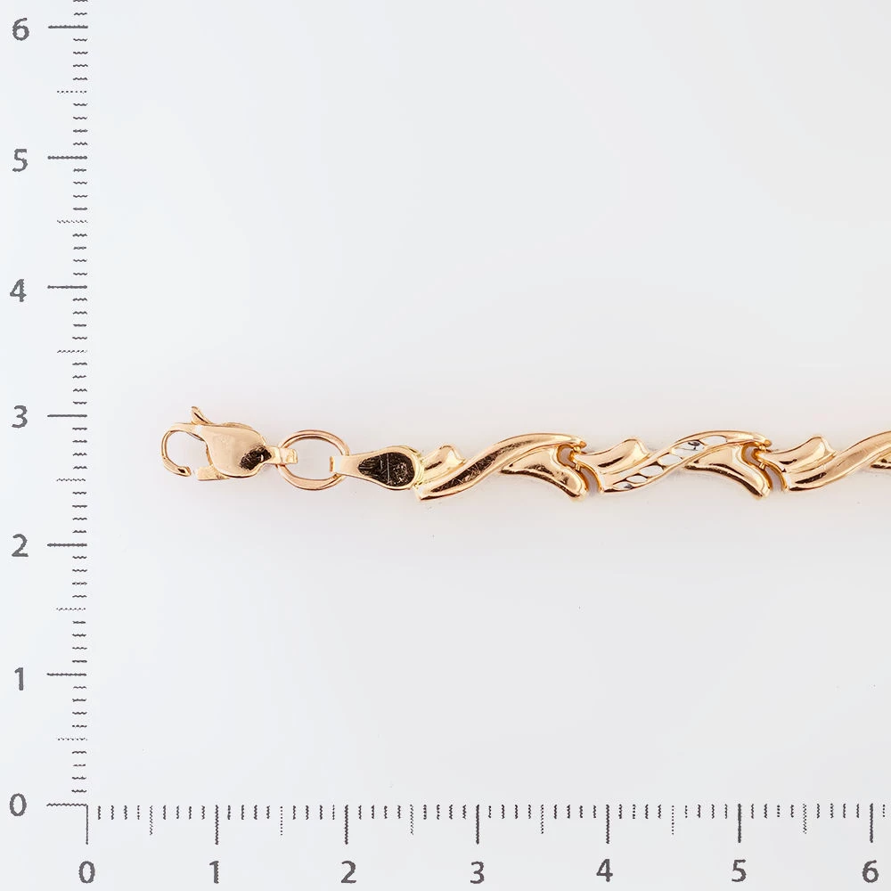 Браслет из красного золота 585 пробы