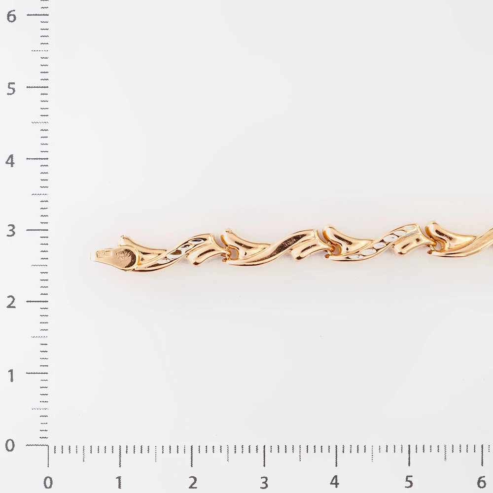 Браслет из красного золота 585 пробы